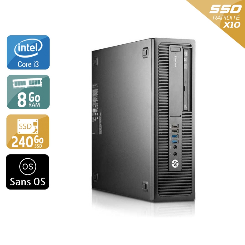 Acheter HP EliteDesk 800 G2 SFF i3 Gen 6 - 8Go RAM 240Go SSD Sans OS Bon étatOccasion certifiée reconditionnée Bon état - 190,83 € HP EliteDesk 800 G2 SFF i3 Gen 6 - 8Go RAM 240Go SSD Sans OS Bon étatOccasion certifiée reconditionnée Bon état - reconditionné disponible sur Kiatoo