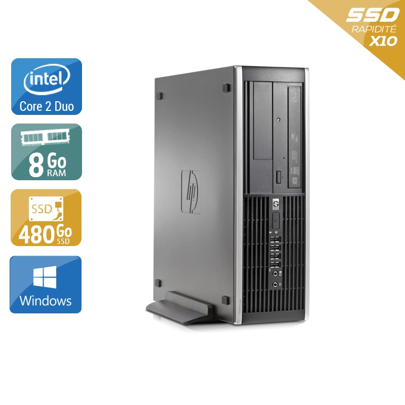 HP Compaq Elite 8000 SFF Core 2 Duo - 8Go RAM 480Go SSD Windows 10  État correctOccasion certifiée reconditionnée Bon état -  reconditionné disponible sur Kiatoo