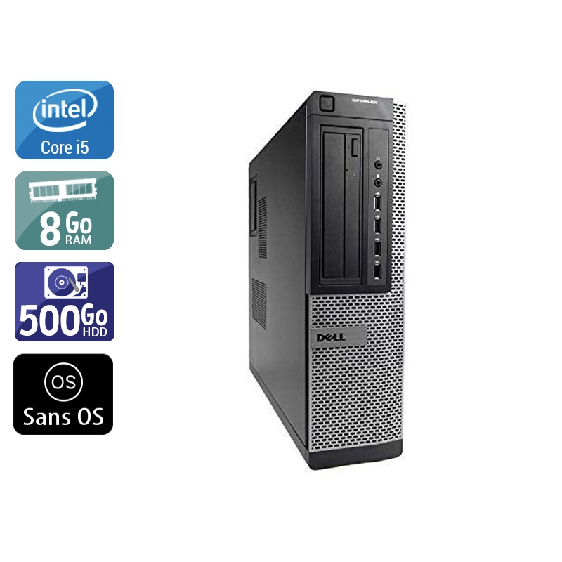 Dell Optiplex 7010 Desktop i5 - 8Go RAM 500Go HDD Sans OS  Bon étatOccasion certifiée reconditionnée Bon état -  reconditionné disponible sur Kiatoo