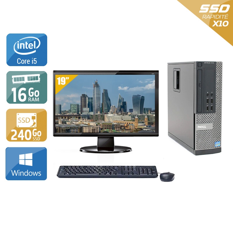 Acheter Dell Optiplex 9010 SFF i5 + Écran - 19'' 16Go RAM 240Go SSD Windows 10 Très bon étatOccasion certifiée reconditionnée Bon état - 299,17 € Dell Optiplex 9010 SFF i5 + Écran - 19'' 16Go RAM 240Go SSD Windows 10 Très bon étatOccasion certifiée reconditionnée Bon état - reconditionné disponible sur Kiatoo