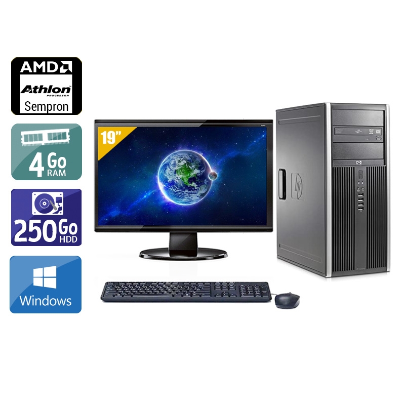 Acheter HP Compaq dc5750 Tower AMD Sempron + Écran - 19'' 4Go RAM 250Go HDD Windows 10 Très bon étatOccasion certifiée reconditionnée Bon état - 265,84 € HP Compaq dc5750 Tower AMD Sempron + Écran - 19'' 4Go RAM 250Go HDD Windows 10 Très bon étatOccasion certifiée reconditionnée Bon état - reconditionné disponible sur Kiatoo
