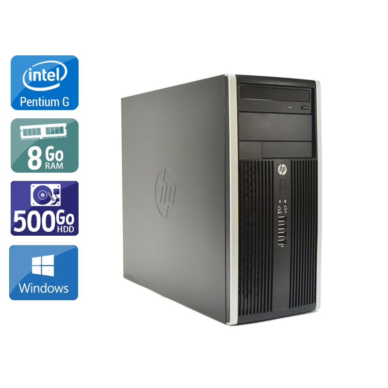 HP Compaq Pro 6200 Tower Pentium G Dual Core - 8Go RAM 500Go HDD Windows 10  Très bon étatOccasion certifiée reconditionnée Bon état -  reconditionné disponible sur Kiatoo
