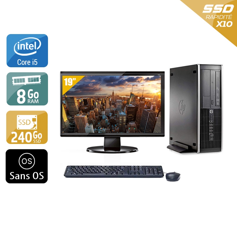 Acheter HP Compaq Pro 6200 SFF i5 + Écran - 19'' 8Go RAM 240Go SSD Sans OS Bon étatOccasion certifiée reconditionnée Bon état - 224,17 € HP Compaq Pro 6200 SFF i5 + Écran - 19'' 8Go RAM 240Go SSD Sans OS Bon étatOccasion certifiée reconditionnée Bon état - reconditionné disponible sur Kiatoo