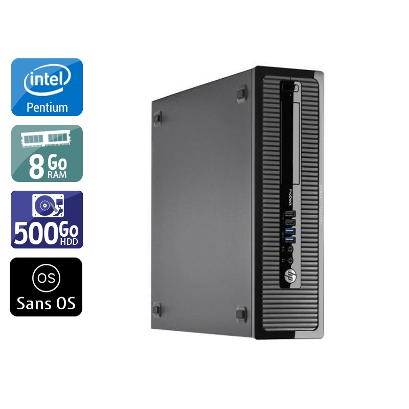 Acheter HP ProDesk 400 G1 SFF Pentium G Dual Core - 8Go RAM 500Go HDD Sans OS Bon étatOccasion certifiée reconditionnée Bon état - 190,83 € HP ProDesk 400 G1 SFF Pentium G Dual Core - 8Go RAM 500Go HDD Sans OS Bon étatOccasion certifiée reconditionnée Bon état - reconditionné disponible sur Kiatoo