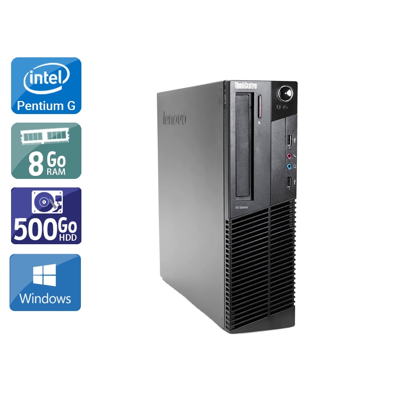 Lenovo ThinkCentre M91 SFF Pentium G Dual Core - 8Go RAM 500Go HDD Windows 10  Très bon étatOccasion certifiée reconditionnée Bon état -  reconditionné disponible sur Kiatoo