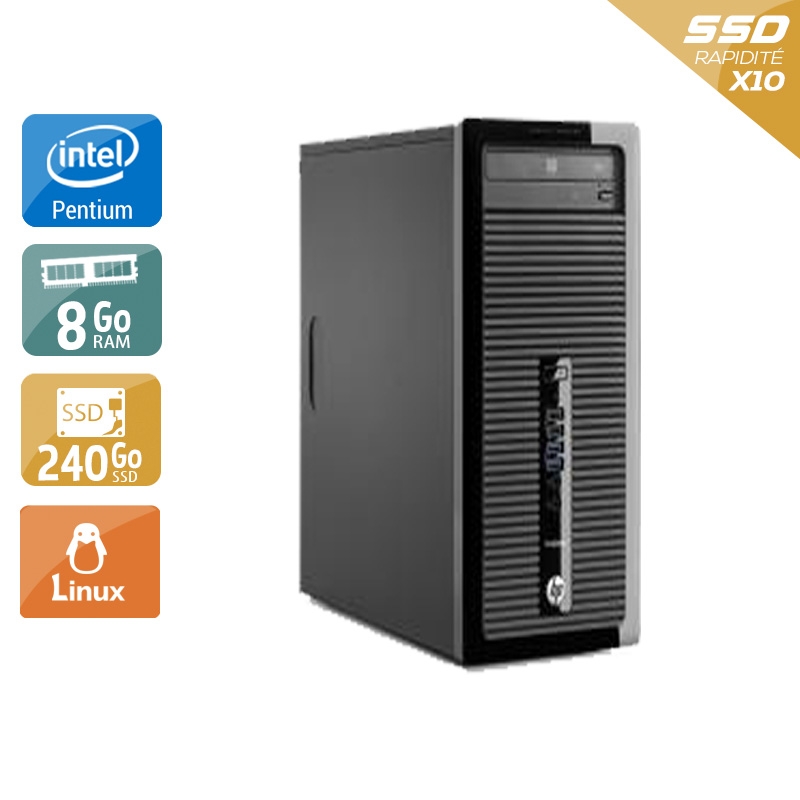 Acheter HP ProDesk 400 G1 Tower Pentium G Dual Core - 8Go RAM 240Go SSD Linux Bon étatOccasion certifiée reconditionnée Bon état - 190,83 € HP ProDesk 400 G1 Tower Pentium G Dual Core - 8Go RAM 240Go SSD Linux Bon étatOccasion certifiée reconditionnée Bon état - reconditionné disponible sur Kiatoo