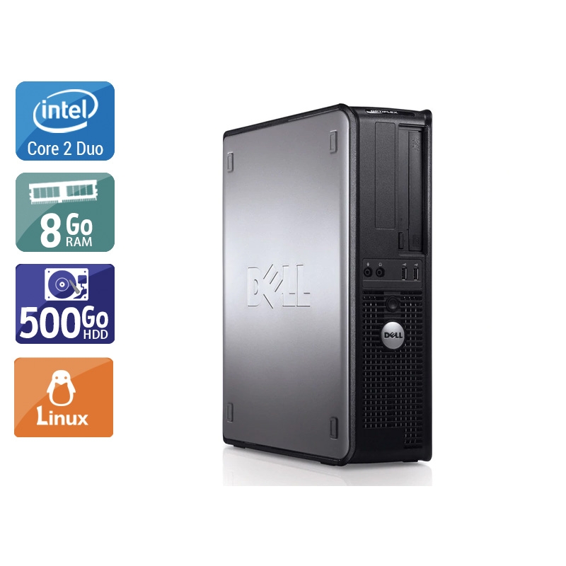 Acheter Dell Optiplex 780 Desktop Core 2 Duo - 8Go RAM 500Go HDD Linux Bon étatOccasion certifiée reconditionnée Bon état - 190,83 € Dell Optiplex 780 Desktop Core 2 Duo - 8Go RAM 500Go HDD Linux Bon étatOccasion certifiée reconditionnée Bon état - reconditionné disponible sur Kiatoo
