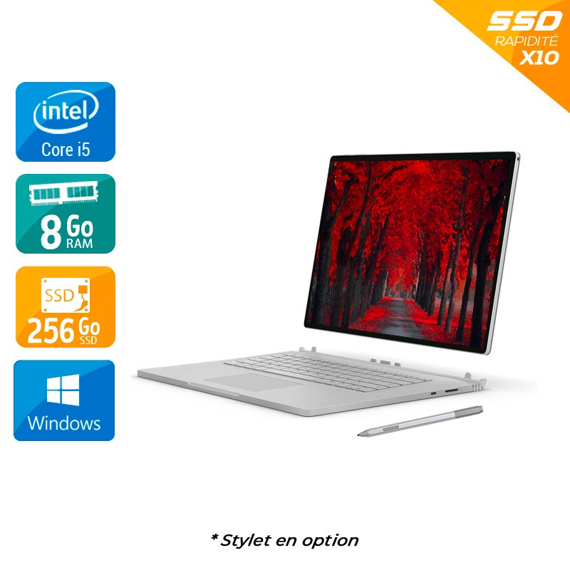 Acheter Microsoft Surface Book 2 13,5'' i5 Gen 7 8Go RAM 256Go SSD Windows 10 Bon étatOccasion certifiée reconditionnée Bon état - 565,83 € Microsoft Surface Book 2 13,5'' i5 Gen 7 8Go RAM 256Go SSD Windows 10 Bon étatOccasion certifiée reconditionnée Bon état - reconditionné disponible sur Kiatoo
