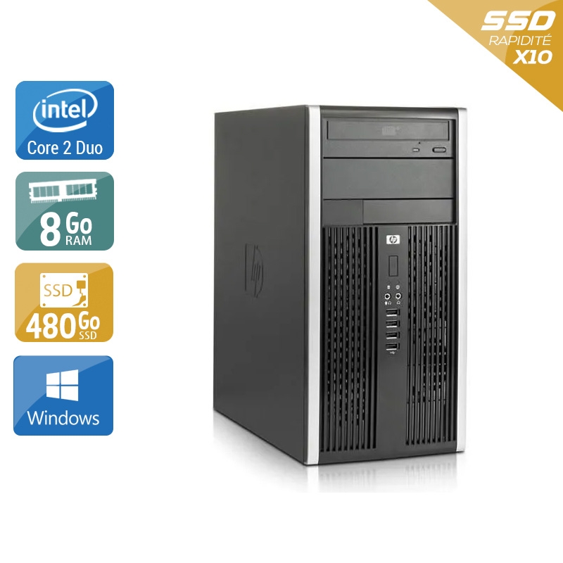HP Compaq Pro 6000 Tower Core 2 Duo - 8Go RAM 480Go SSD Windows 10  Bon étatOccasion certifiée reconditionnée Bon état -  reconditionné disponible sur Kiatoo