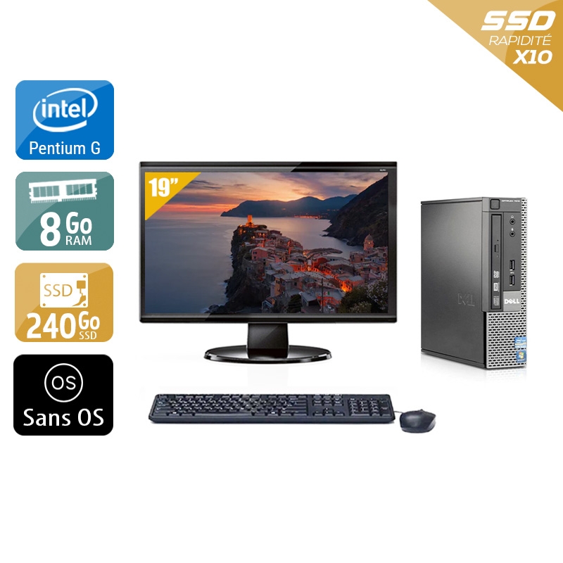 Acheter Dell Optiplex 7010 USDT Pentium G Dual Core + Écran - 19'' 8Go RAM 240Go SSD Sans OS Bon étatOccasion certifiée reconditionnée Bon état - 290,83 € Dell Optiplex 7010 USDT Pentium G Dual Core + Écran - 19'' 8Go RAM 240Go SSD Sans OS Bon étatOccasion certifiée reconditionnée Bon état - reconditionné disponible sur Kiatoo