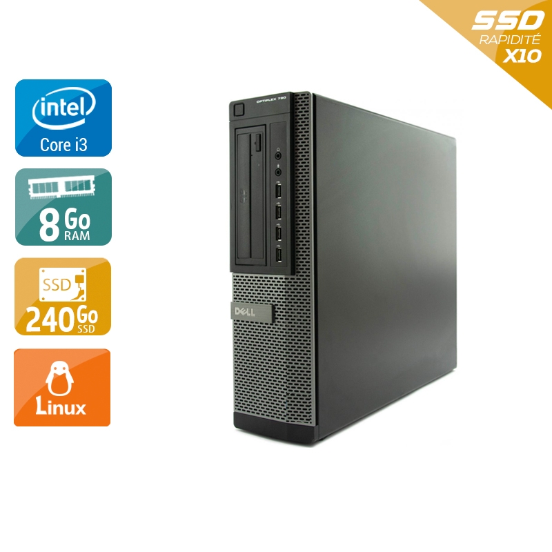 Acheter Dell Optiplex 790 Desktop i3 - 8Go RAM 240Go SSD Linux Bon étatOccasion certifiée reconditionnée Bon état - 190,83 € Dell Optiplex 790 Desktop i3 - 8Go RAM 240Go SSD Linux Bon étatOccasion certifiée reconditionnée Bon état - reconditionné disponible sur Kiatoo