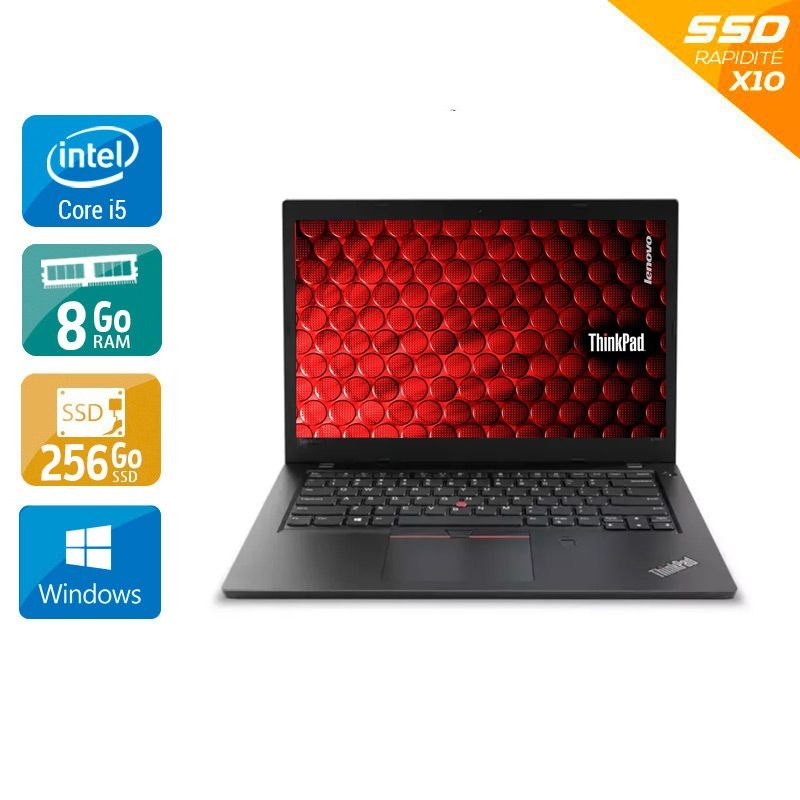 Acheter Lenovo ThinkPad L480 14'' i5 Gen 8 - 8Go RAM 256Go SSD Windows 11 - Etat du Produit : Bon état Bon étatOccasion certifiée reconditionnée Bon état - 165,83 € Lenovo ThinkPad L480 14'' i5 Gen 8 - 8Go RAM 256Go SSD Windows 11 - Etat du Produit : Bon état Bon étatOccasion certifiée reconditionnée Bon état - reconditionné disponible sur Kiatoo