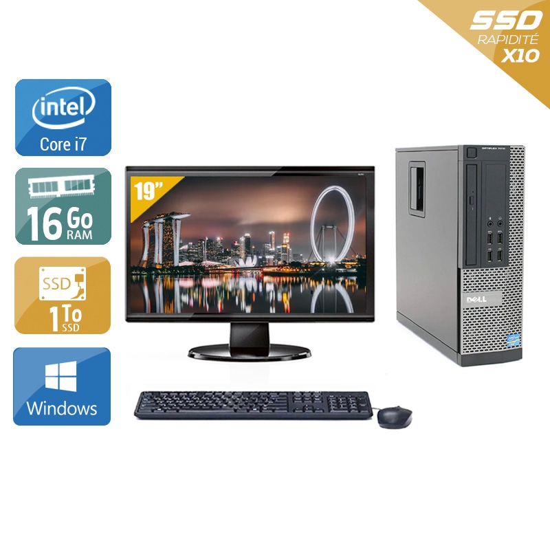 Acheter Dell Optiplex 9010 SFF i7 + Écran - 19'' 16Go RAM 1To SSD Windows 10 Bon étatOccasion certifiée reconditionnée Bon état - 340,83 € Dell Optiplex 9010 SFF i7 + Écran - 19'' 16Go RAM 1To SSD Windows 10 Bon étatOccasion certifiée reconditionnée Bon état - reconditionné disponible sur Kiatoo