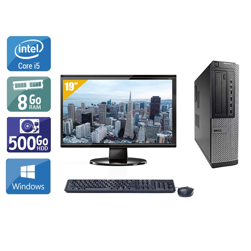 Acheter Dell Optiplex 9010 Desktop i5 + Écran - 19'' 8Go RAM 500Go HDD Windows 10 Très bon étatOccasion certifiée reconditionnée Bon état - 265,84 € Dell Optiplex 9010 Desktop i5 + Écran - 19'' 8Go RAM 500Go HDD Windows 10 Très bon étatOccasion certifiée reconditionnée Bon état - reconditionné disponible sur Kiatoo