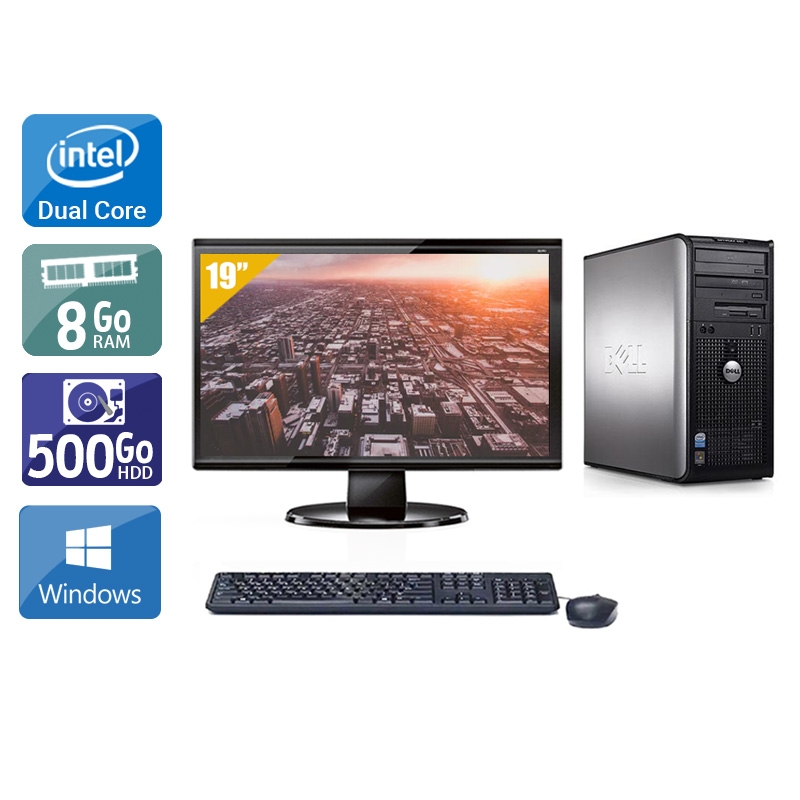 Acheter Dell Optiplex 760 Tower Dual Core + Écran - 19'' 8Go RAM 500Go HDD Windows 10 Bon étatOccasion certifiée reconditionnée Bon état - 224,17 € Dell Optiplex 760 Tower Dual Core + Écran - 19'' 8Go RAM 500Go HDD Windows 10 Bon étatOccasion certifiée reconditionnée Bon état - reconditionné disponible sur Kiatoo