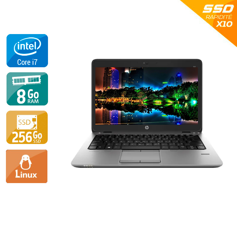 HP EliteBook 820 G1 12,5'' i7 - 8Go RAM 256Go SSD Linux  Très bon étatOccasion certifiée reconditionnée Bon état -  reconditionné disponible sur Kiatoo