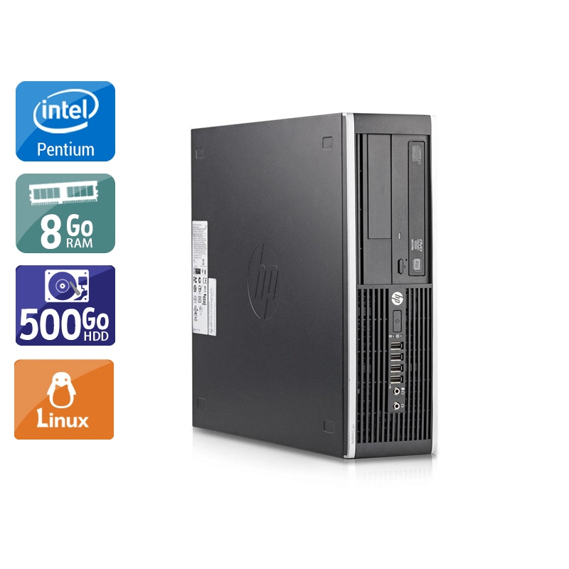 HP Compaq Elite 8200 SFF Pentium G Dual Core - 8Go RAM 500Go HDD Linux  État correctOccasion certifiée reconditionnée Bon état -  reconditionné disponible sur Kiatoo