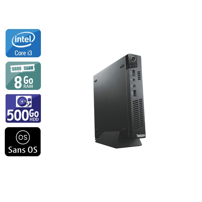 Acheter Lenovo ThinkCentre M72E Tiny i3 - 8Go RAM 500Go HDD Sans OS État correctOccasion certifiée reconditionnée Bon état - 165,83 € Lenovo ThinkCentre M72E Tiny i3 - 8Go RAM 500Go HDD Sans OS État correctOccasion certifiée reconditionnée Bon état - reconditionné disponible sur Kiatoo