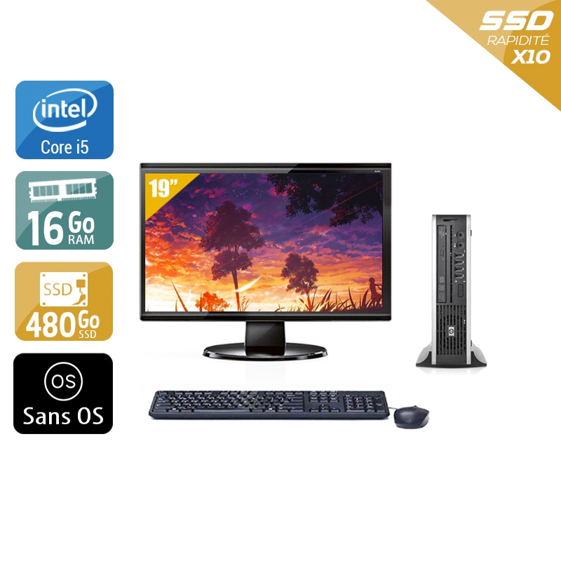 Acheter HP Compaq Elite 8200 USDT i5 + Écran - 19'' 16Go RAM 480Go SSD Sans OS Bon étatOccasion certifiée reconditionnée Bon état - 299,17 € HP Compaq Elite 8200 USDT i5 + Écran - 19'' 16Go RAM 480Go SSD Sans OS Bon étatOccasion certifiée reconditionnée Bon état - reconditionné disponible sur Kiatoo