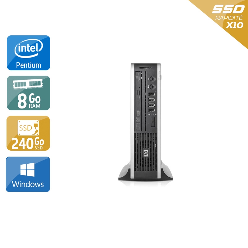 Acheter HP Compaq Elite 8200 USDT Pentium G Dual Core - 8Go RAM 240Go SSD Windows 10 Très bon étatOccasion certifiée reconditionnée Bon état - 232,50 € HP Compaq Elite 8200 USDT Pentium G Dual Core - 8Go RAM 240Go SSD Windows 10 Très bon étatOccasion certifiée reconditionnée Bon état - reconditionné disponible sur Kiatoo