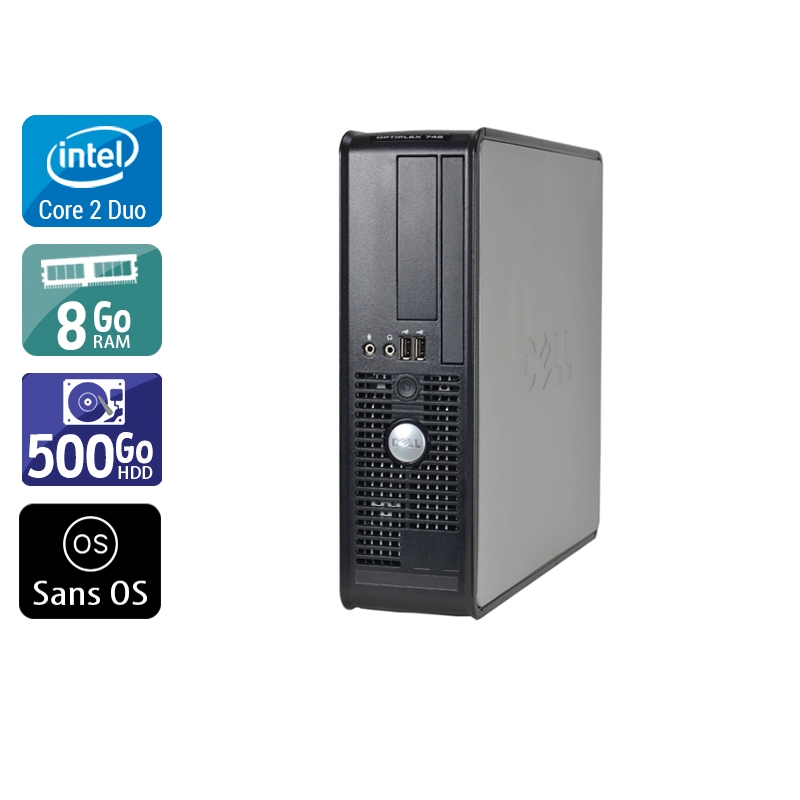 Acheter Dell Optiplex 745 SFF Core 2 Duo - 8Go RAM 500Go HDD Sans OS Très bon étatOccasion certifiée reconditionnée Bon état - 232,50 € Dell Optiplex 745 SFF Core 2 Duo - 8Go RAM 500Go HDD Sans OS Très bon étatOccasion certifiée reconditionnée Bon état - reconditionné disponible sur Kiatoo