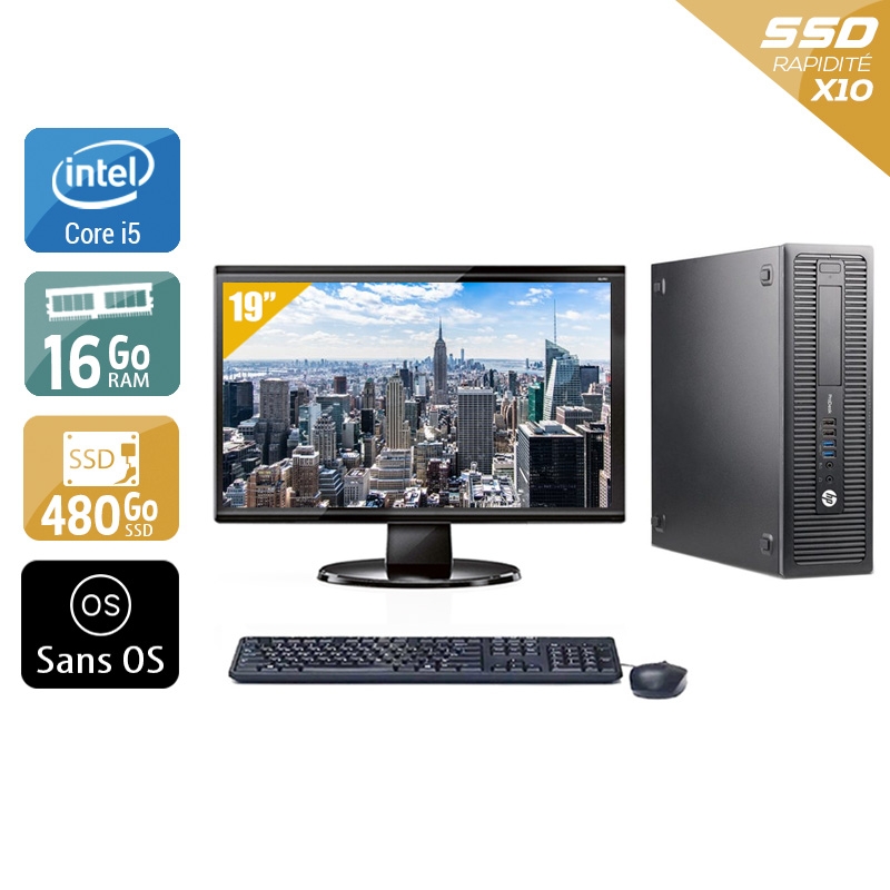 Acheter HP ProDesk 600 G2 SFF i5 Gen 6 + Écran - 19'' 16Go RAM 480Go SSD Sans OS Bon étatOccasion certifiée reconditionnée Bon état - 299,17 € HP ProDesk 600 G2 SFF i5 Gen 6 + Écran - 19'' 16Go RAM 480Go SSD Sans OS Bon étatOccasion certifiée reconditionnée Bon état - reconditionné disponible sur Kiatoo