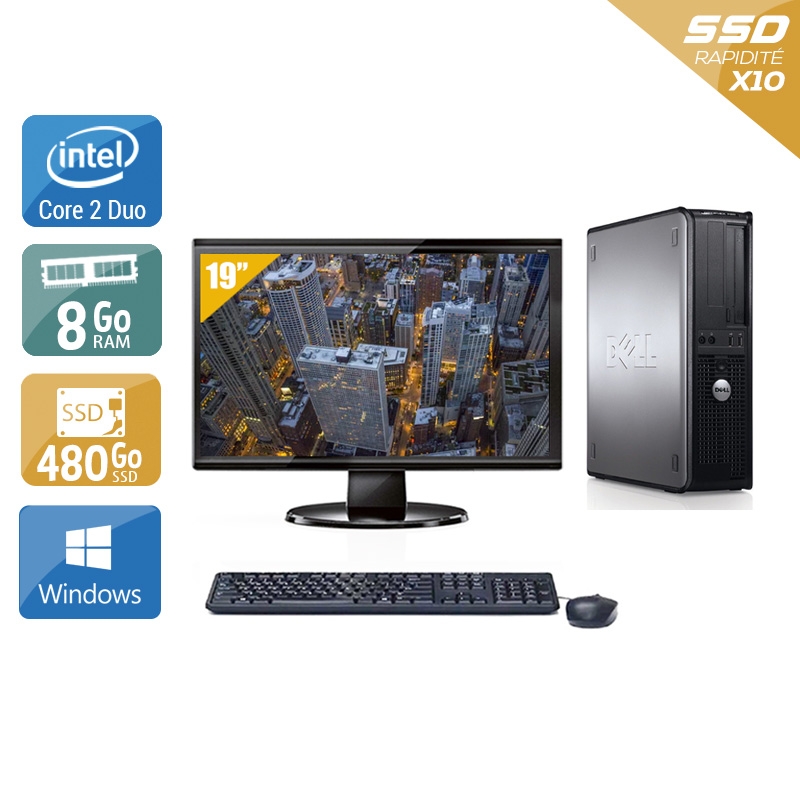 Acheter Dell Optiplex 760 Desktop Core 2 Duo + Écran - 19'' 8Go RAM 480Go SSD Windows 10 Bon étatOccasion certifiée reconditionnée Bon état - 265,83 € Dell Optiplex 760 Desktop Core 2 Duo + Écran - 19'' 8Go RAM 480Go SSD Windows 10 Bon étatOccasion certifiée reconditionnée Bon état - reconditionné disponible sur Kiatoo