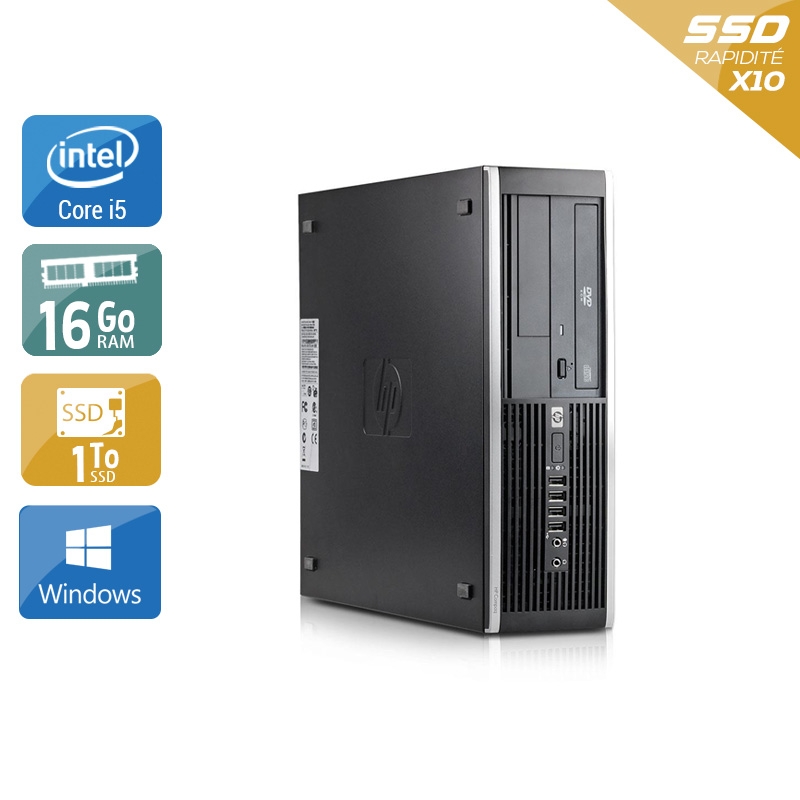HP Compaq Elite 8100 SFF i5 - 16Go RAM 1To SSD Windows 10  État correctOccasion certifiée reconditionnée Bon état -  reconditionné disponible sur Kiatoo