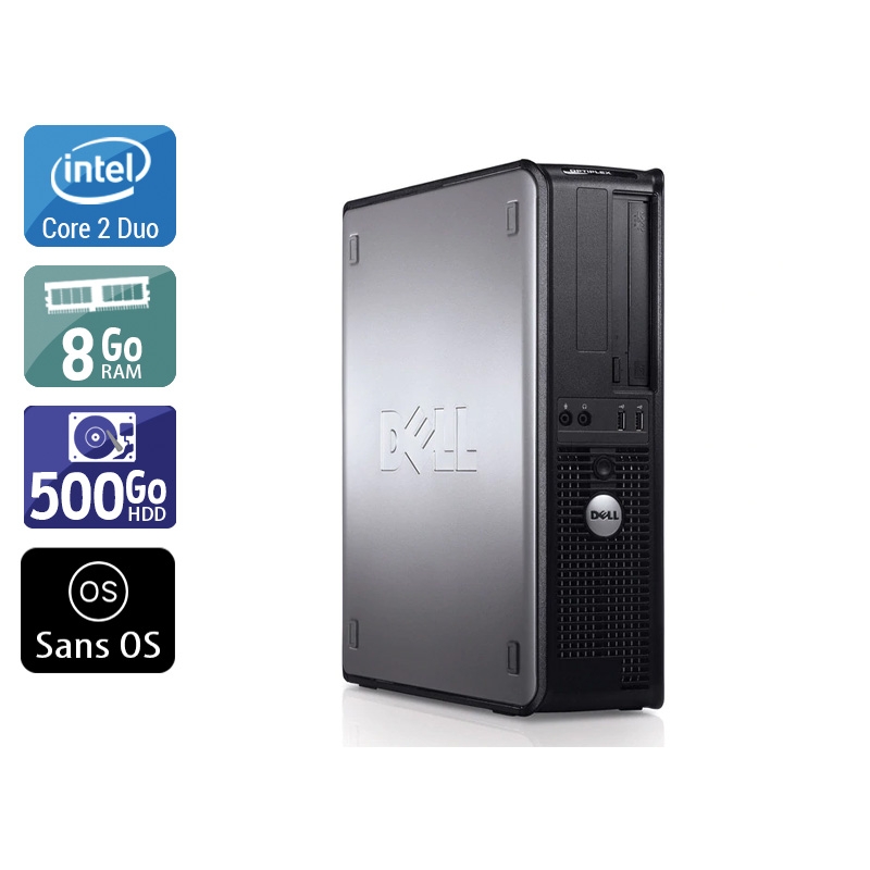 Acheter Dell Optiplex 780 Desktop Core 2 Duo - 8Go RAM 500Go HDD Sans OS Bon étatOccasion certifiée reconditionnée Bon état - 190,83 € Dell Optiplex 780 Desktop Core 2 Duo - 8Go RAM 500Go HDD Sans OS Bon étatOccasion certifiée reconditionnée Bon état - reconditionné disponible sur Kiatoo