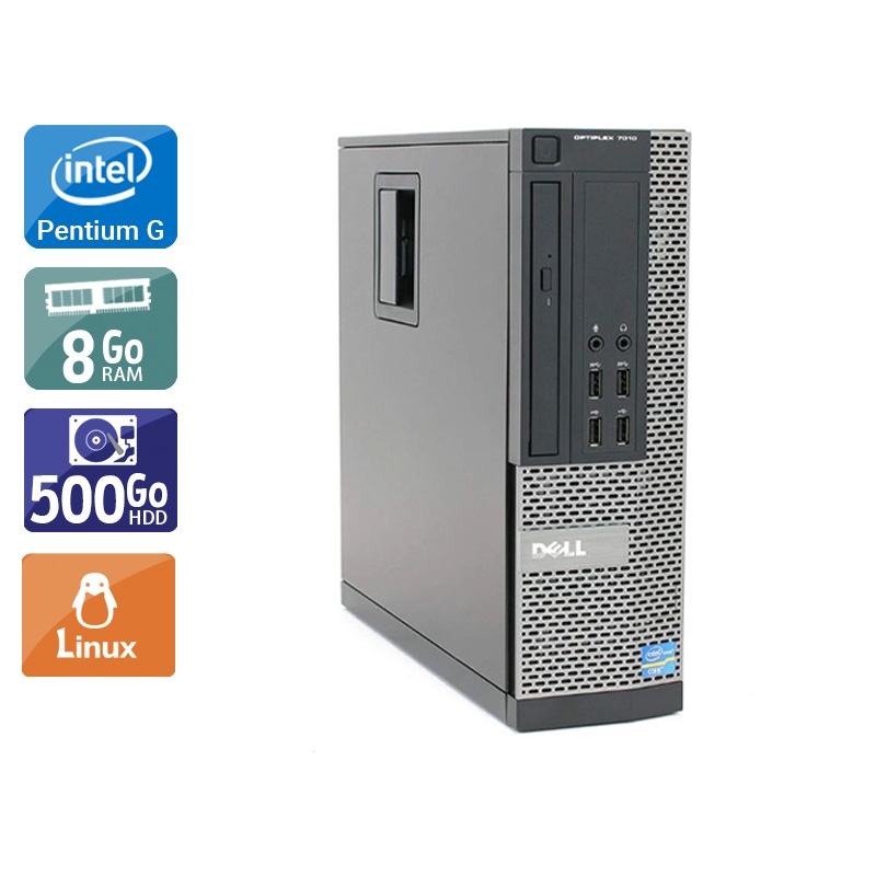 Dell Optiplex 7020 SFF Pentium G Dual Core - 8Go RAM 500Go HDD Linux  Très bon étatOccasion certifiée reconditionnée Bon état -  reconditionné disponible sur Kiatoo