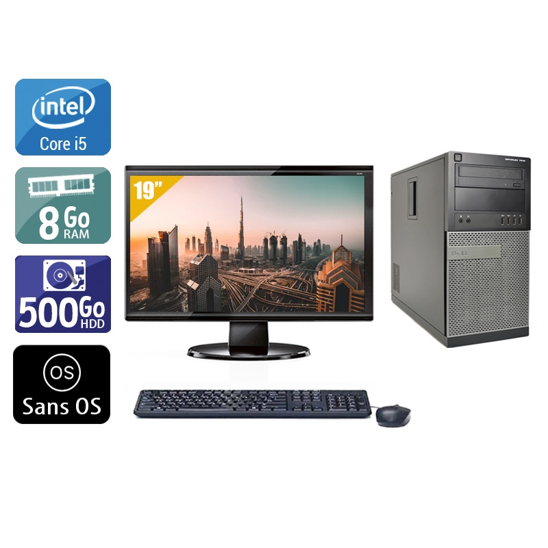 Acheter Dell Optiplex 790 Tower i5 + Écran - 19'' 8Go RAM 500Go HDD Sans OS Très bon étatOccasion certifiée reconditionnée Bon état - 265,84 € Dell Optiplex 790 Tower i5 + Écran - 19'' 8Go RAM 500Go HDD Sans OS Très bon étatOccasion certifiée reconditionnée Bon état - reconditionné disponible sur Kiatoo
