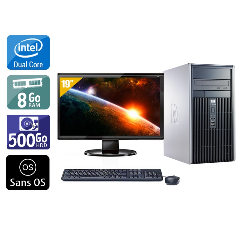 Acheter HP Compaq dc5800 Tower Dual Core + Écran - 19'' 8Go RAM 500Go HDD Sans OS Bon étatOccasion certifiée reconditionnée Bon état - 224,17 € HP Compaq dc5800 Tower Dual Core + Écran - 19'' 8Go RAM 500Go HDD Sans OS Bon étatOccasion certifiée reconditionnée Bon état - reconditionné disponible sur Kiatoo