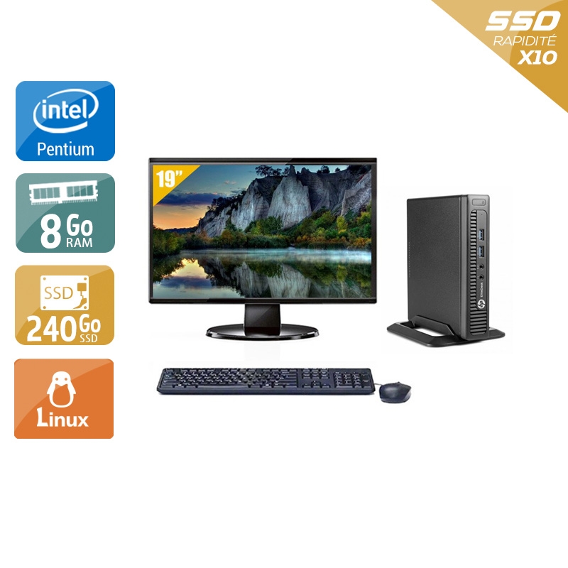 Acheter HP EliteDesk 800 G1 TINY Pentium G Dual Core + Écran - 19'' 8Go RAM 240Go SSD Linux Bon étatOccasion certifiée reconditionnée Bon état - 224,17 € HP EliteDesk 800 G1 TINY Pentium G Dual Core + Écran - 19'' 8Go RAM 240Go SSD Linux Bon étatOccasion certifiée reconditionnée Bon état - reconditionné disponible sur Kiatoo