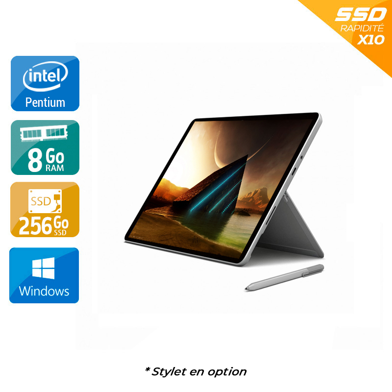 Acheter Microsoft Surface Go 1824 10'' Pentium Gold 8Go RAM 256Go SSD Windows 10 Bon étatOccasion certifiée reconditionnée Bon état - 274,17 € Microsoft Surface Go 1824 10'' Pentium Gold 8Go RAM 256Go SSD Windows 10 Bon étatOccasion certifiée reconditionnée Bon état - reconditionné disponible sur Kiatoo