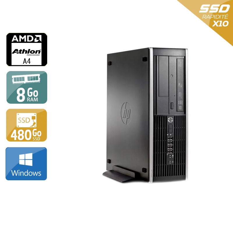 HP Compaq Pro 6305 SFF AMD A4 - 8Go RAM 480Go SSD Windows 10  État correctOccasion certifiée reconditionnée Bon état -  reconditionné disponible sur Kiatoo
