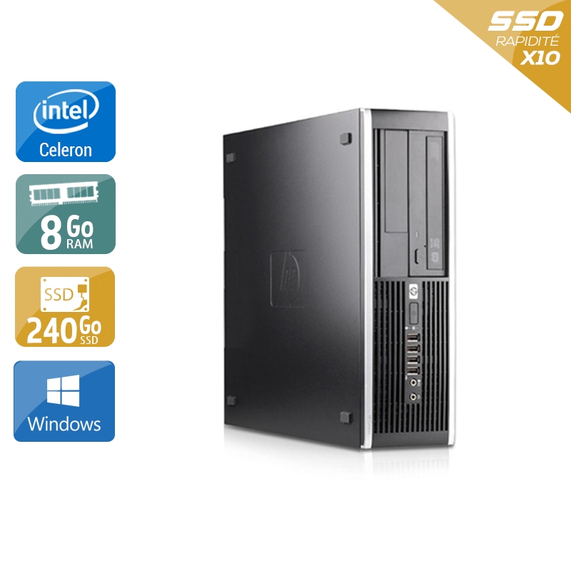Acheter HP Compaq Pro 6000 SFF Celeron Dual Core - 8Go RAM 240Go SSD Windows 10 État correctOccasion certifiée reconditionnée Bon état - 165,83 € HP Compaq Pro 6000 SFF Celeron Dual Core - 8Go RAM 240Go SSD Windows 10 État correctOccasion certifiée reconditionnée Bon état - reconditionné disponible sur Kiatoo
