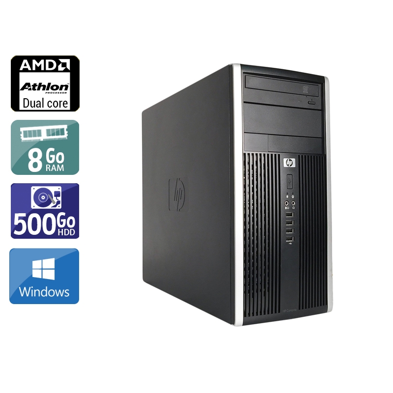 Acheter HP Compaq Pro 6005 Tower AMD Athlon Dual Core - 8Go RAM 500Go HDD Windows 10 Très bon étatOccasion certifiée reconditionnée Bon état - 232,50 € HP Compaq Pro 6005 Tower AMD Athlon Dual Core - 8Go RAM 500Go HDD Windows 10 Très bon étatOccasion certifiée reconditionnée Bon état - reconditionné disponible sur Kiatoo