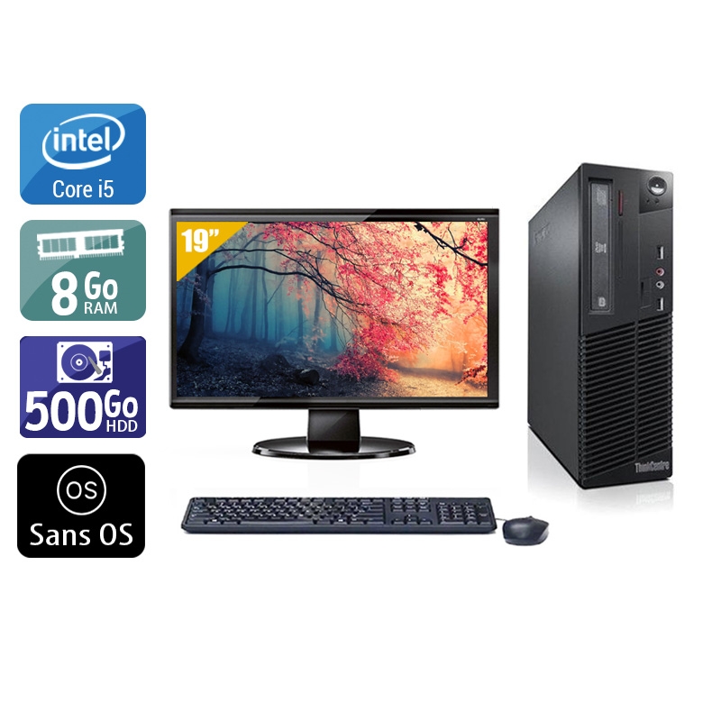 Acheter Lenovo ThinkCentre M81 SFF i5 + Écran - 19'' 8Go RAM 500Go HDD Sans OS Bon étatOccasion certifiée reconditionnée Bon état - 224,17 € Lenovo ThinkCentre M81 SFF i5 + Écran - 19'' 8Go RAM 500Go HDD Sans OS Bon étatOccasion certifiée reconditionnée Bon état - reconditionné disponible sur Kiatoo