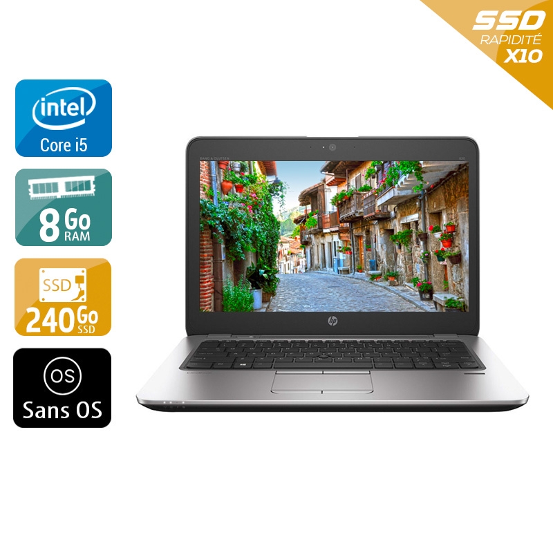 HP EliteBook 820 G3 12,5'' i5 Gen 6 - 8Go RAM 240Go SSD Sans OS  Bon étatOccasion certifiée reconditionnée Bon état -  reconditionné disponible sur Kiatoo