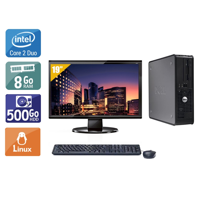 Dell Optiplex 380 Tower Core 2 Duo + Écran - 19'' 8Go RAM 500Go HDD Linux  Bon étatOccasion certifiée reconditionnée Bon état -  reconditionné disponible sur Kiatoo