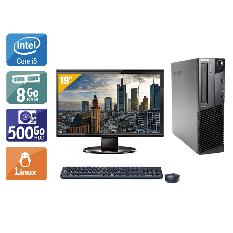 Acheter Lenovo ThinkCentre M83 SFF i5 + Écran - 19'' 8Go RAM 500Go HDD Linux Bon étatOccasion certifiée reconditionnée Bon état - 224,17 € Lenovo ThinkCentre M83 SFF i5 + Écran - 19'' 8Go RAM 500Go HDD Linux Bon étatOccasion certifiée reconditionnée Bon état - reconditionné disponible sur Kiatoo