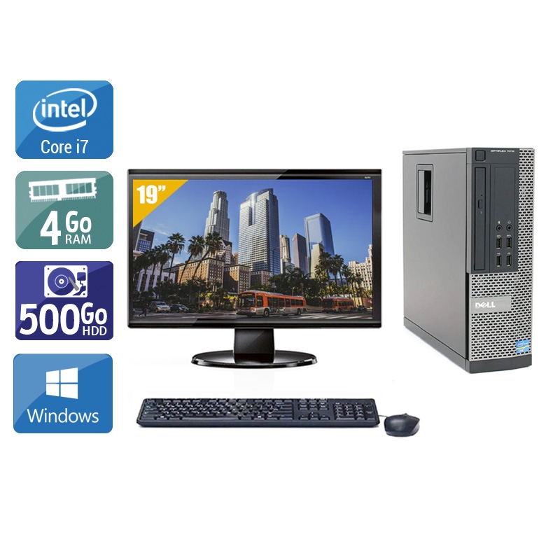 Dell Optiplex 790 SFF i7 + Écran - 19'' 4Go RAM 500Go HDD Windows 10  Bon étatOccasion certifiée reconditionnée Bon état -  reconditionné disponible sur Kiatoo