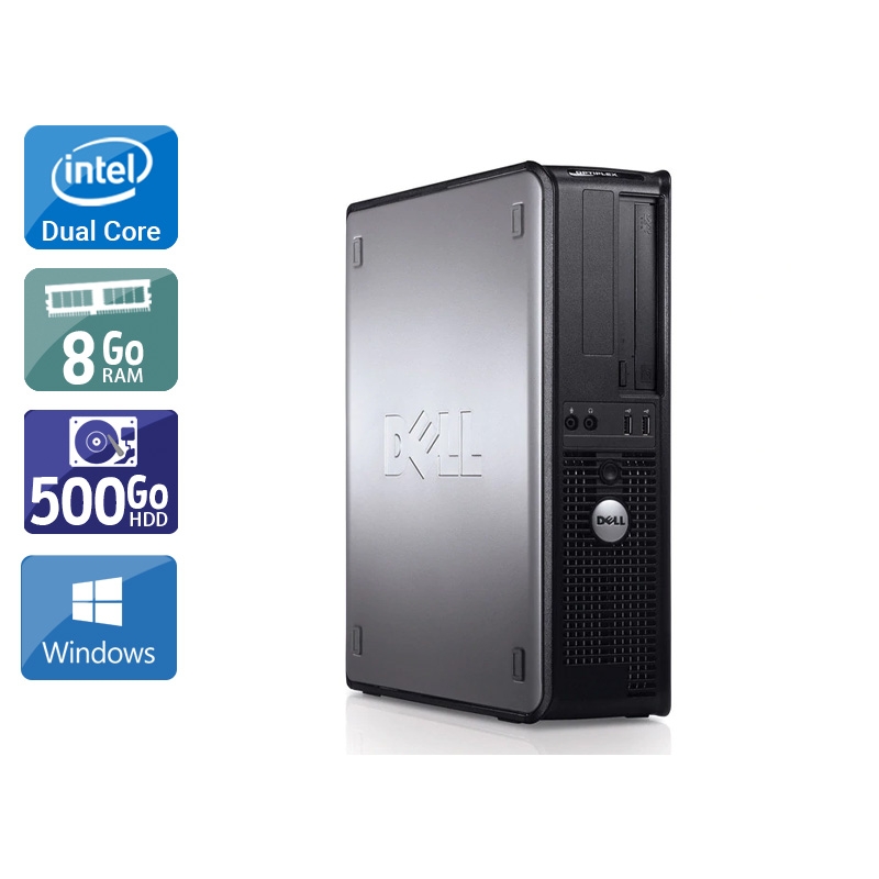 Acheter Dell Optiplex 780 Desktop Dual Core - 8Go RAM 500Go HDD Windows 10 Très bon étatOccasion certifiée reconditionnée Bon état - 232,50 € Dell Optiplex 780 Desktop Dual Core - 8Go RAM 500Go HDD Windows 10 Très bon étatOccasion certifiée reconditionnée Bon état - reconditionné disponible sur Kiatoo