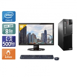 Lenovo ThinkCentre M93 SFF i3 + Écran - 19'' 8Go RAM 500Go HDD Linux Bon état -  reconditionné disponible sur Kiatoo