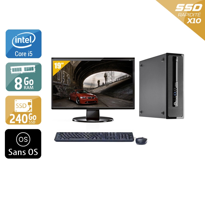 Acheter HP ProDesk 400 G1 SFF i5 + Écran - 19'' 8Go RAM 240Go SSD Sans OS Bon étatOccasion certifiée reconditionnée Bon état - 224,17 € HP ProDesk 400 G1 SFF i5 + Écran - 19'' 8Go RAM 240Go SSD Sans OS Bon étatOccasion certifiée reconditionnée Bon état - reconditionné disponible sur Kiatoo