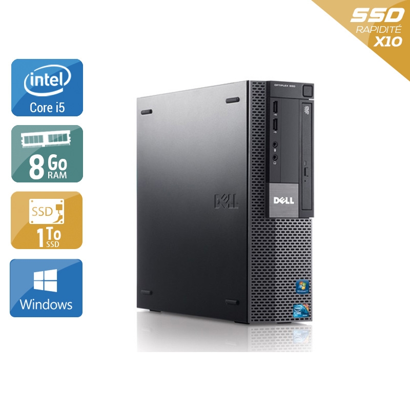 Dell Optiplex 980 Desktop i5 - 8Go RAM 1To SSD Windows 10  Bon étatOccasion certifiée reconditionnée Bon état -  reconditionné disponible sur Kiatoo
