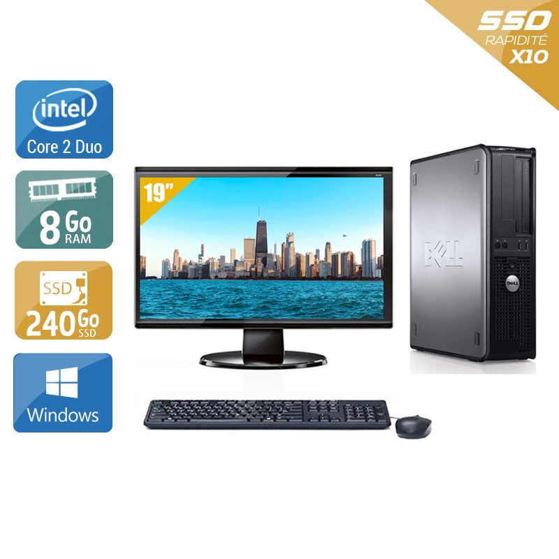 Acheter Dell Optiplex 780 Desktop Core 2 Duo + Écran - 19'' 8Go RAM 240Go SSD Windows 10 État correctOccasion certifiée reconditionnée Bon état - 199,17 € Dell Optiplex 780 Desktop Core 2 Duo + Écran - 19'' 8Go RAM 240Go SSD Windows 10 État correctOccasion certifiée reconditionnée Bon état - reconditionné disponible sur Kiatoo