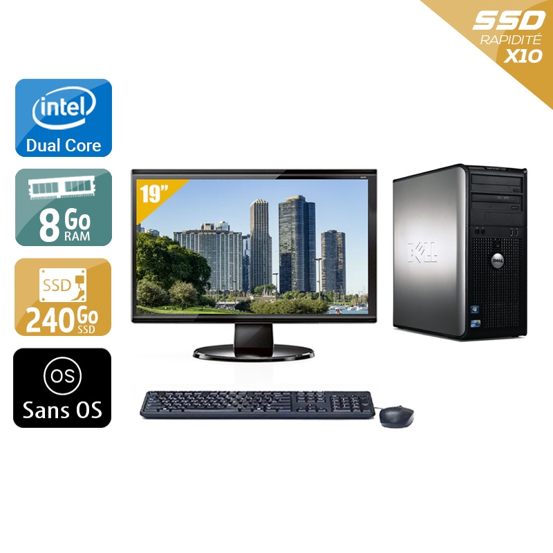 Acheter Dell Optiplex 780 Tower Dual Core + Écran - 19'' 8Go RAM 240Go SSD Sans OS Bon étatOccasion certifiée reconditionnée Bon état - 224,17 € Dell Optiplex 780 Tower Dual Core + Écran - 19'' 8Go RAM 240Go SSD Sans OS Bon étatOccasion certifiée reconditionnée Bon état - reconditionné disponible sur Kiatoo