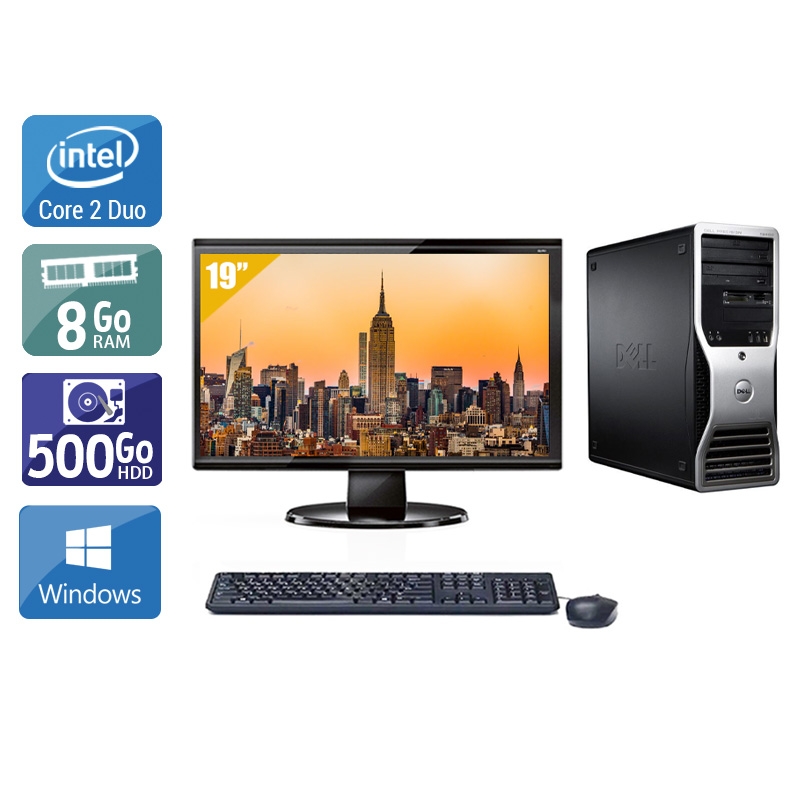 Dell Precision 390 Tower Core 2 Duo + Écran - 19'' 8Go RAM 500Go HDD Windows 10  Bon étatOccasion certifiée reconditionnée Bon état -  reconditionné disponible sur Kiatoo