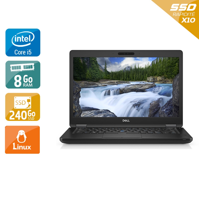 Dell Latitude 5490 14'' i5 Gen 7 - 8Go RAM 240Go SSD Linux  État correctOccasion certifiée reconditionnée Bon état -  reconditionné disponible sur Kiatoo